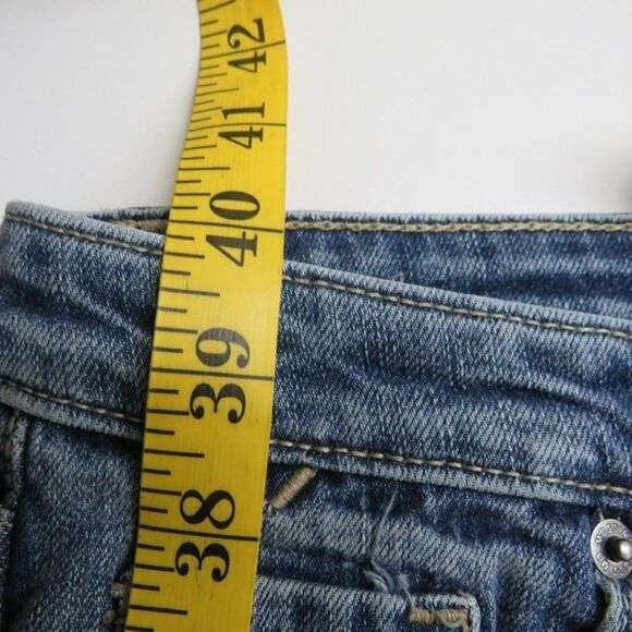 Mossimo Modern Bootcut Women's Size 14 Medium Wash Blue Denim Stretch 36X32 - Picture 13 of 13